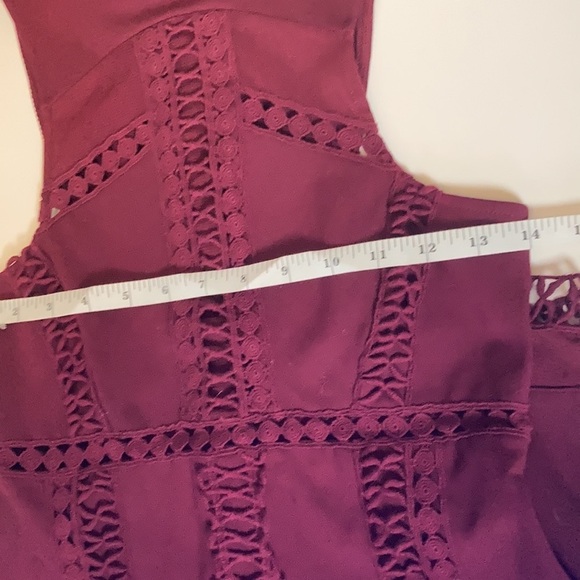 Free People Skyscraper Bodycon Dress Burgundy Size XS - Picture 6 of 10